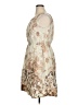 Lands' End Paisley Ivory Cocktail Dress Size 14 - photo 5