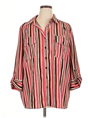 Maggie Barnes 3/4 Sleeve Button-Down Shirt (view 1)