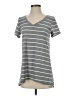 Lularoe Stripes Gray Short Sleeve T-Shirt Size XXS - photo 1
