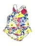 Gymboree Floral Yellow One Piece Swimsuit Size 12-18 mo - photo 1