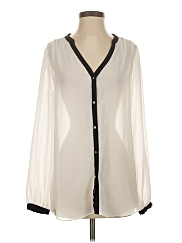 DKNYC Long Sleeve Blouse (view 1)