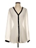 DKNYC Ivory Long Sleeve Blouse Size S - photo 1