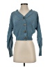 Moon & Madison 100% Polyester Blue Cardigan Size XS - photo 1