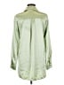 Princess Polly Metallic Green Long Sleeve Blouse Size 6 - photo 2