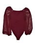 Shein Curve Burgundy Bodysuit Size 12 Plus (0) - photo 2