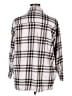 Old Navy 100% Cotton Plaid Silver Long Sleeve Button-Down Shirt Size XL - photo 2