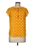 Liz Claiborne Yellow Short Sleeve Blouse Size M (petite) - photo 1