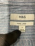 M&S Stripes Blue Long Sleeve Button-Down Shirt Size S - photo 7