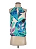 Bebe Teal Sleeveless Blouse Size S - photo 1