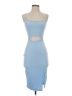 Unbranded Solid Blue Cocktail Dress Size S - photo 1
