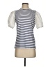 Derek Lam 10 Crosby Stripes White Ivory Short Sleeve Turtleneck Size XS - photo 1