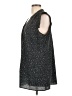 CAbi 100% Polyester Black Sleeveless Blouse Size L - photo 5