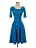 Lularoe Paisley Blue Cocktail Dress Size XXS - photo 1