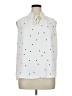 Ann Taylor Polka Dots White Sleeveless Blouse Size XL - photo 1