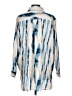 Boohoo 100% Polyester Tie-dye Blue Long Sleeve Blouse Size 10 - photo 2