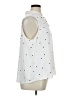 Ann Taylor Polka Dots White Sleeveless Blouse Size XL - photo 4