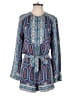 BCBGMAXAZRIA 100% Polyester Paisley Blue Romper Size S - photo 1