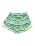Skechers 100% Polyester Stripes Green Athletic Shorts Size M (kids) - photo 2