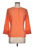 Elie Tahari Orange 3/4 Sleeve Blouse Size L - photo 1