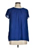 Liz Claiborne 100% Polyester Blue Short Sleeve Blouse Size M - photo 1