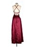 Unbranded 100% Polyester Burgundy Cocktail Dress Size 4 - photo 2