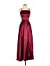 Unbranded 100% Polyester Burgundy Cocktail Dress Size 4 - photo 1