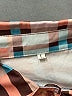Unbranded 100% Polyester Checkered-gingham Pink Long Sleeve Blouse Size L - photo 8