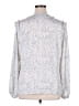 CAbi 100% Polyester Silver Long Sleeve Blouse Size XL - photo 2