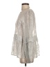 Sundance 100% Polyester Silver Long Sleeve Blouse Size S - photo 5