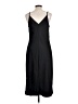 Express 100% Polyester Solid Black Casual Dress Size L - photo 2