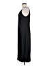 Express 100% Polyester Solid Black Casual Dress Size L - photo 5