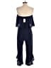 Sugar Lips 100% Rayon Solid Blue Jumpsuit Size XS - photo 2