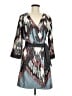 Eloise 100% Polyester Graphic Gray Blue Cocktail Dress Size M (estimated) - photo 1