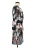 Eloise 100% Polyester Graphic Gray Blue Cocktail Dress Size M (estimated) - photo 4