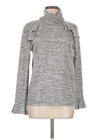 August Silk Turtleneck Sweater (view 1)