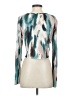 Shein Teal Long Sleeve Blouse Size 4 - photo 2