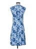 Unbranded Print Blue Casual Dress Size S (estimated) - photo 2
