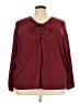 Torrid Burgundy Long Sleeve T-Shirt Size 4X Plus (4) - photo 1