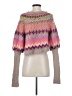 Free People Chevron-herringbone Pink Pullover Sweater Size XS - photo 2