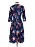 Unbranded Floral Blue Casual Dress Size S - photo 2