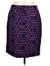 J.Crew Graphic Blue Purple Wool Skirt Size 12 - photo 1