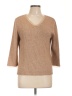 Christopher & Banks 100% Acrylic Tweed Tan Pullover Sweater Size L - photo 1