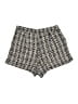 She + Sky 100% Polyester Tweed Gold Shorts Size M - photo 2