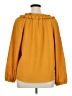 J.Crew 100% Polyester Gold Long Sleeve Blouse Size XL - photo 2