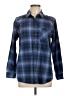 Eddie Bauer 100% Cotton Plaid Blue Long Sleeve Button-Down Shirt Size L (petite) - photo 1
