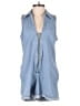 Show Me Your Mumu 100% Cotton Solid Blue Romper Size XS - photo 1