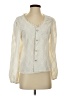 Shein Ivory Long Sleeve Blouse Size XS - photo 1