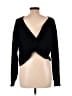 Shein 100% Acrylic Black Pullover Sweater Size 4 - photo 2