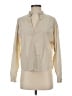 AMO 100% Cotton Ivory Long Sleeve Blouse Size S - photo 1