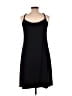 Avenue 100% Polyester Solid Black Casual Dress Size UK 20 - photo 2